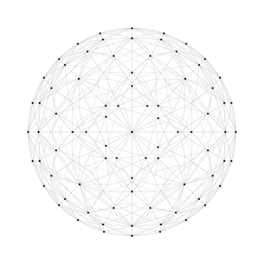 A network of connected digital nodes